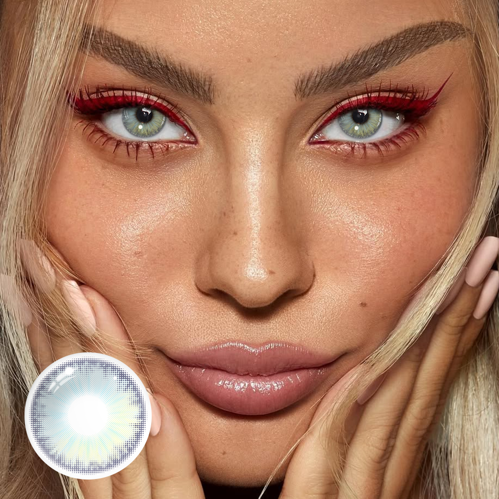 Helmi Ash Blue Coloured Contact Lenses